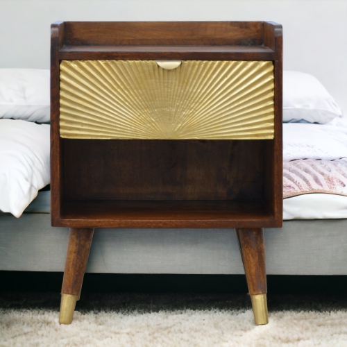Artisan Furniture Manila Gold 1 Drawer Nightstand