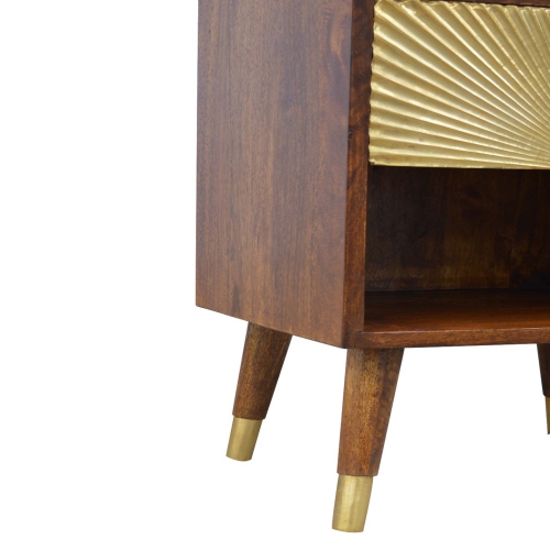 Artisan Furniture Manila Gold 1 Drawer Nightstand