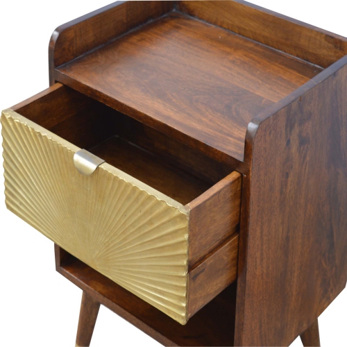 Artisan Furniture Manila Gold 1 Drawer Nightstand