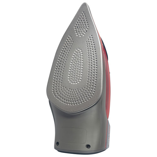 CHI Lava 1700W Retractable Cord Ceramic Soleplate Steam Iron - Black/Red