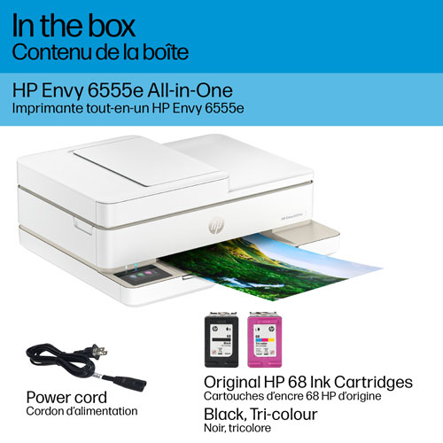 HP 6555e All-In-One Inkjet Printer - HP Instant Ink 3-Month Free Trial Included*