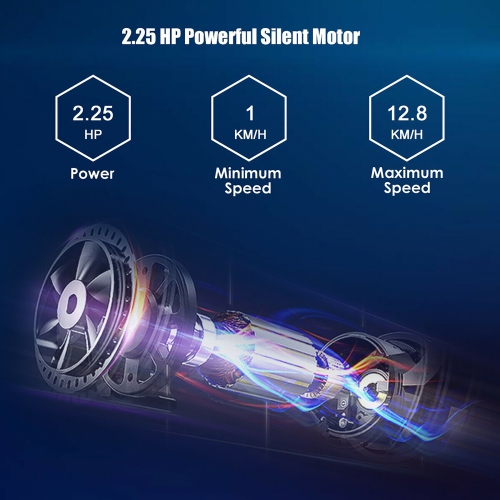 SuperFit 2.25HP Electric Folding Treadmill, Installation-Free Design w/ 8-Stage Damping System, Large LED Touch Display and Bluetooth Speaker,