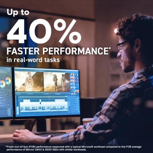 New 2024 Crucial T705 4TB PCIe Gen5 NVMe M.2 SSD - Up to 14,100 MB/s - Game Ready - Internal Solid State Drive - +1mo Adobe CC - CT4000T705SSD3