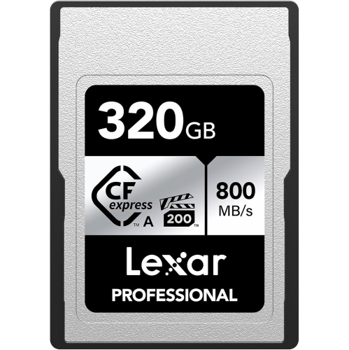 LEXAR  320GB Professional Cfexpress Type A Series Memory Card, Compatible With Sony Cameras W/type A Card Slot, Up to 800/700 Mb/s Read/write