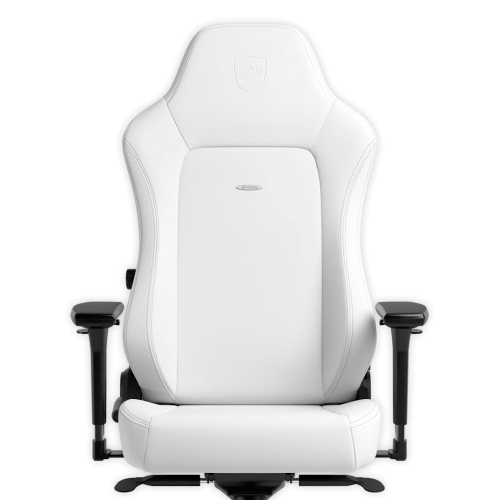 noblechairs HERO Premium Gaming and Office Chair - Superior Ergonomics, Faux Vegan Leather Supports up to 150 kg, White Edition
