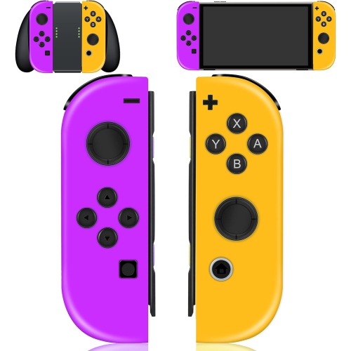 Switch Controller for Nintendo Switch Dual Vibration/Wake-up/Motion Control - Purple & Orange