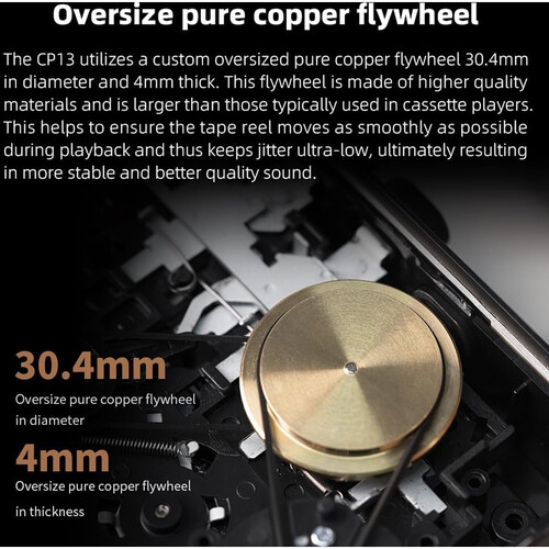 FiiO CP13 Portable Stereo Cassette Player with Bonus Zagg Cleaner