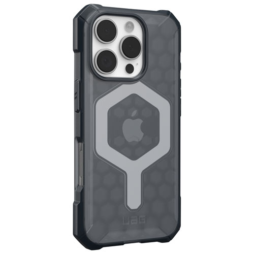 Étui rigide ajusté Essential Armor d'UAG avec MagSafe pour iPhone 16 Pro - Cendré