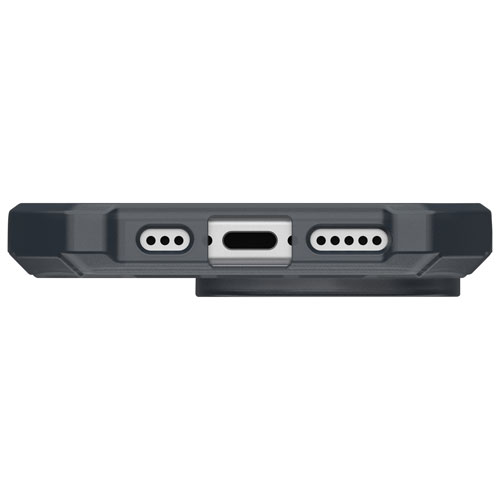 Étui rigide ajusté Essential Armor d'UAG avec MagSafe pour iPhone 16 Pro - Cendré