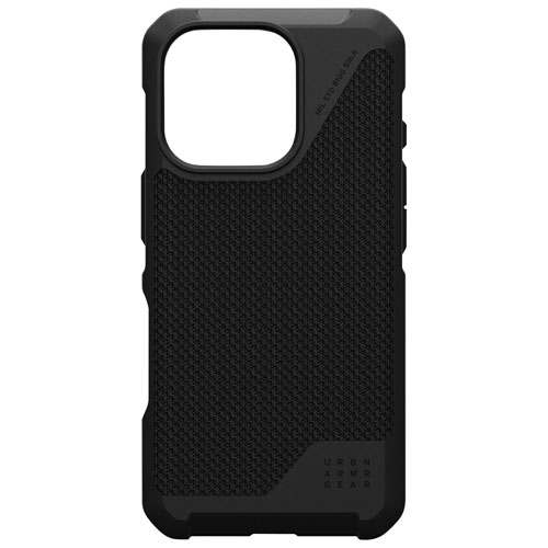 Étui rigide ajusté Metropolis LT Urban pour iPhone 16 Pro - Noir Kevlar