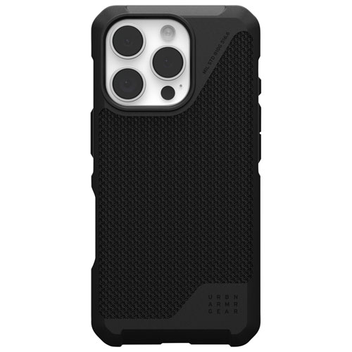 Étui rigide ajusté Metropolis LT Urban pour iPhone 16 Pro - Noir Kevlar