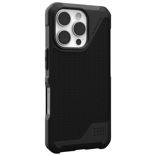 Étui rigide ajusté Metropolis LT Urban pour iPhone 16 Pro - Noir Kevlar