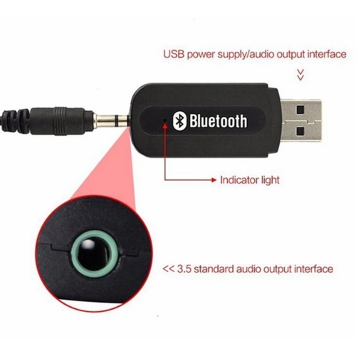 Récepteur Bluetooth HYFAI pour l'auto, adaptateur auxiliaire Bluetooth à suppression du bruit, récepteur de musique Bluetooth pour stéréo