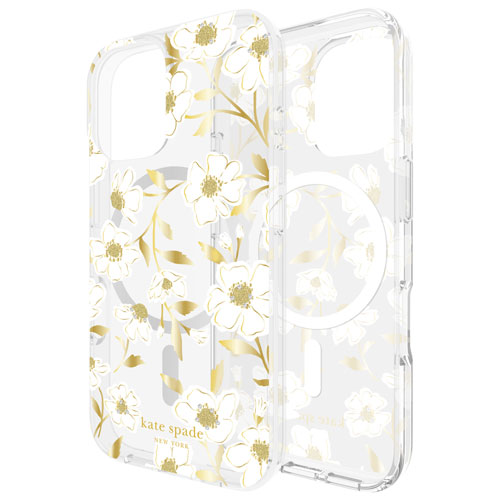 kate spade new york Hard Plastic Case with MagSafe for iPhone 16 - Sunshine Floral