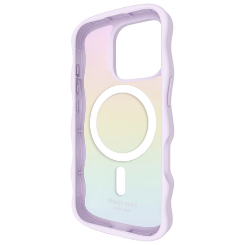 kate spade new york Wavy Opal Case with MagSafe for iPhone 16 Pro Max - Opal Iridescent