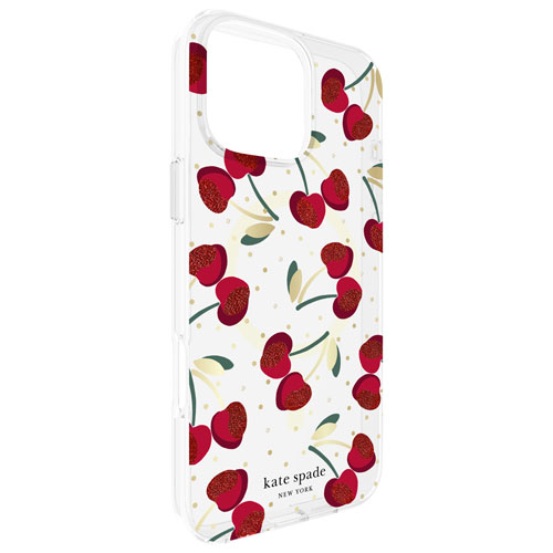 kate spade new york Hard Plastic Case with MagSafe for iPhone 16 Pro - Cherry Dot
