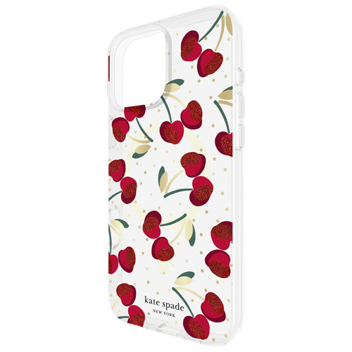 kate spade new york Hard Plastic Case with MagSafe for iPhone 16 Pro - Cherry Dot