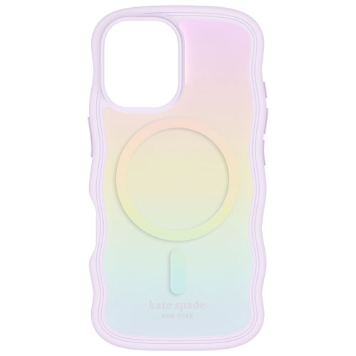 Étui Wavy Opal de Kate Spade New York avec MagSafe pour iPhone 16 - Opale iridescente