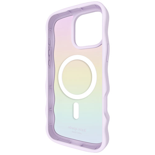 Étui Wavy Opal de Kate Spade New York avec MagSafe pour iPhone 16 Pro - Opale iridescente