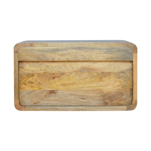 Artisan Furniture Solid Wood 2 Drawer Floating Nightstand in Oak-ish finish