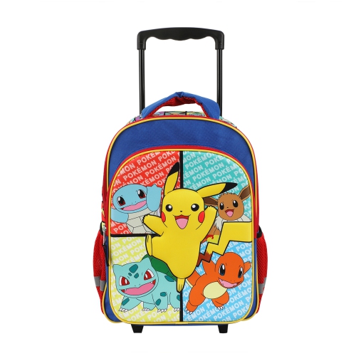 BIOWORLD  Pokémon Generation 1 Characters Kids 16" Rolling Backpack With Retractable Handle