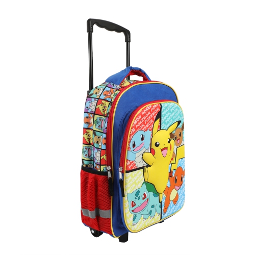 Pokémon Generation 1 Characters Kids 16" Rolling Backpack with Retractable Handle