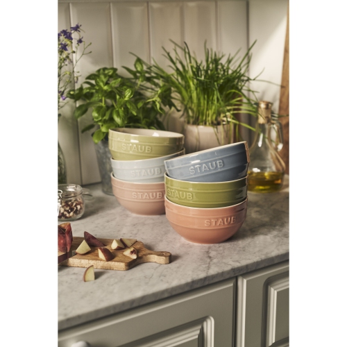 STAUB – Ensemble de grands bols à macarons en céramique 14&nbsp;cm/6 pièces, couleurs variées