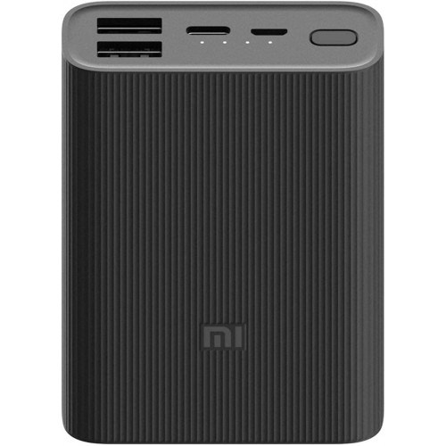 Xiaomi 10000mAh Mi Power Bank 3 Ultra Compact, Black