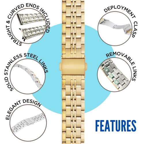 Bracelet de montre en acier inoxydable Bandini 24&nbsp;mm pour Suunto 9, 9 Baro, 7 et Spartan - Bracelet de montre en métal pour Diesel On axial et