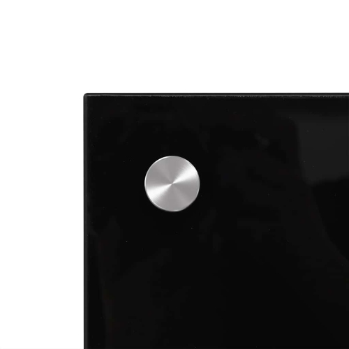 vidaXL Kitchen Backsplashes 2 pcs Black 80x40 cm Tempered Glass