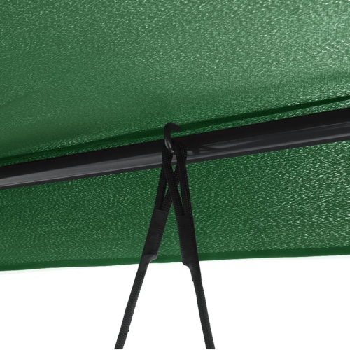 vidaXL Garden Swing Bench with Canopy Green Steel