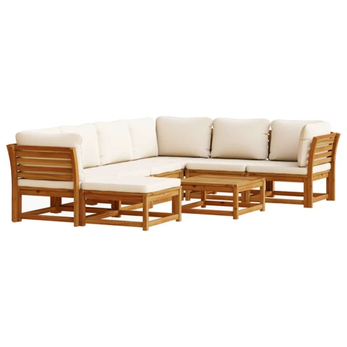VIDAXL  8 Piece Garden Lounge Set With Cushions Solid Wood Acacia