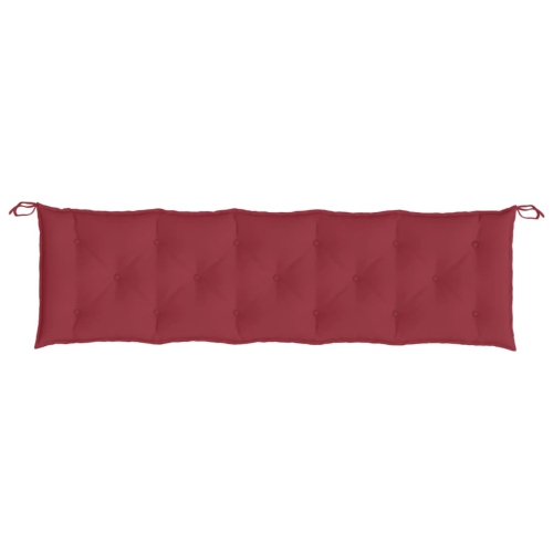vidaXL Garden Bench Cushions 2pcs Wine Red 180x50x7cm Oxford Fabric