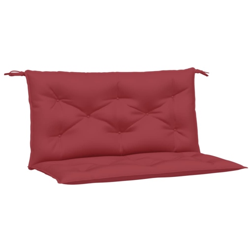 VIDAXL  Garden Bench Cushions 2PCs Wine 100X50X7 Cm Oxford Fabric In Red