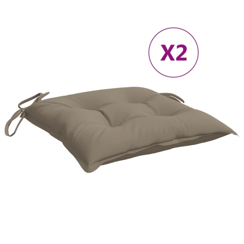 VIDAXL  Pallet Cushions 2PCs Taupe 50X50X7 Cm Oxford Fabric