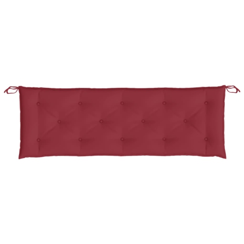 vidaXL Garden Bench Cushions 2pcs Wine Red 150x50x7cm Oxford Fabric