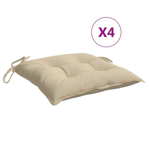 VIDAXL  Pallet Cushions 4PCs 50X50X7 Cm Oxford Fabric In Beige