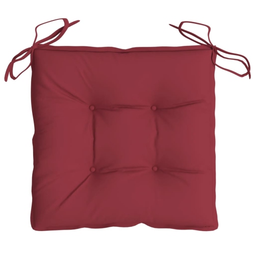 vidaXL Pallet Cushions 2pcs Wine Red 50x50x7 cm Oxford Fabric