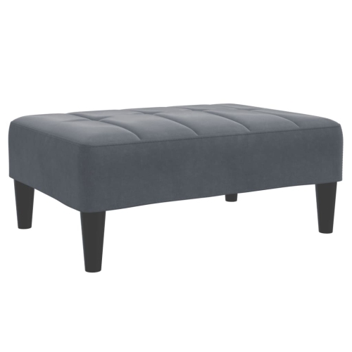 VIDAXL  Footstool Dark 77X55X31 Cm Velvet In Grey