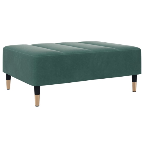 VIDAXL  Footstool Dark 77X55X31 Cm Velvet In Green