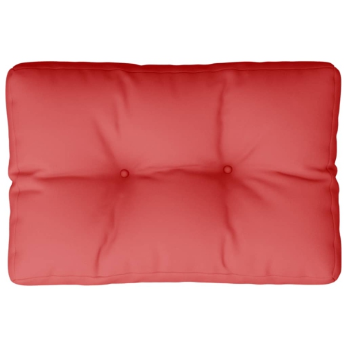 Coussin de palette vidaXL rouge 50 x 40 x 40 x 12&nbsp;cm