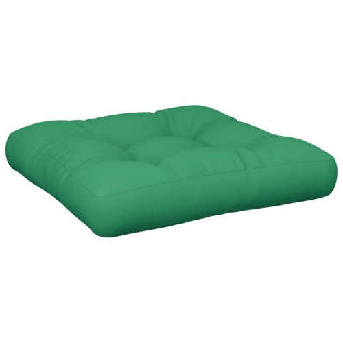 Coussin de palette vidaXL en tissu 12&nbsp;cm, vert, 50 x 50 x 50 po