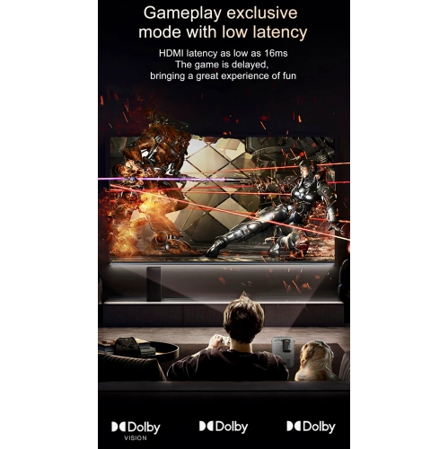 TUTT T12 Pro 4K Gaming Projector Home Theatre Wifi & Bluetooth, 600ANSI Native Auto Focus Home Theater Smart Project Up to 150” Premium Accessories