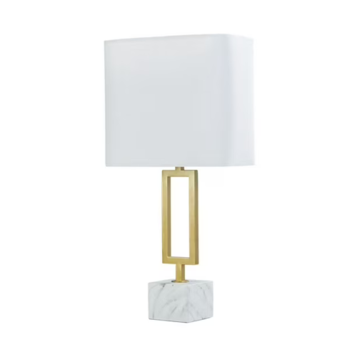 Prime Table Lamp, 20 in., gold/faux marble