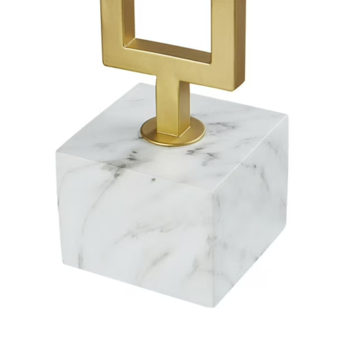 Prime Table Lamp, 20 in., gold/faux marble