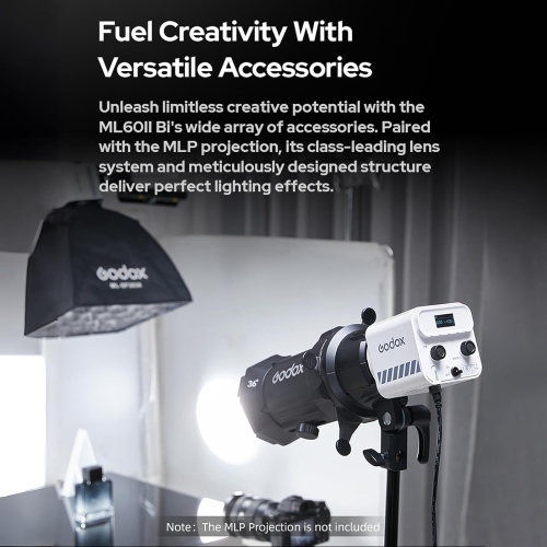 Open Box - GODOX ML60IIBi 70W LED Video Light Bi-Color Photography Light