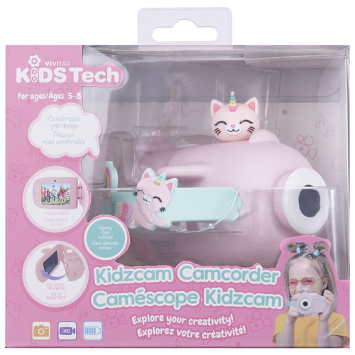 Vivitar KidsTech Flash Memory Camcorder - Pink - Only at Best Buy