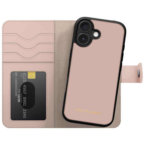 Étui-portefeuille folio avec MagSafe d'Ideal of Sweden pour iPhone 16 - Rose