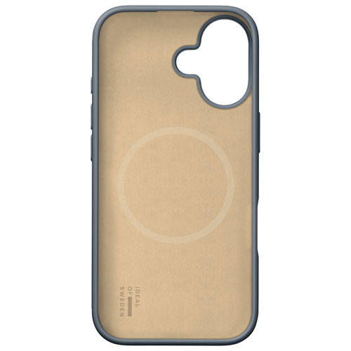 Étui souple ajusté en silicone d'Ideal of Sweden avec MagSafe pour iPhone 16 - Bleu minuit