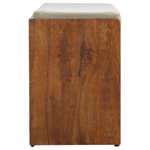 Banc à chaussures en bois massif avec fini marron d'Artisan Furniture